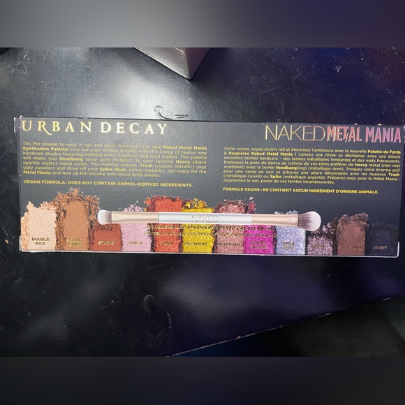 ✨URBAN DECAY - NAKED ‘METAL MANIA’ METALLIC EYESHADOW PALETTE✨SEE ALL PICS✨ - Picture 12 of 15